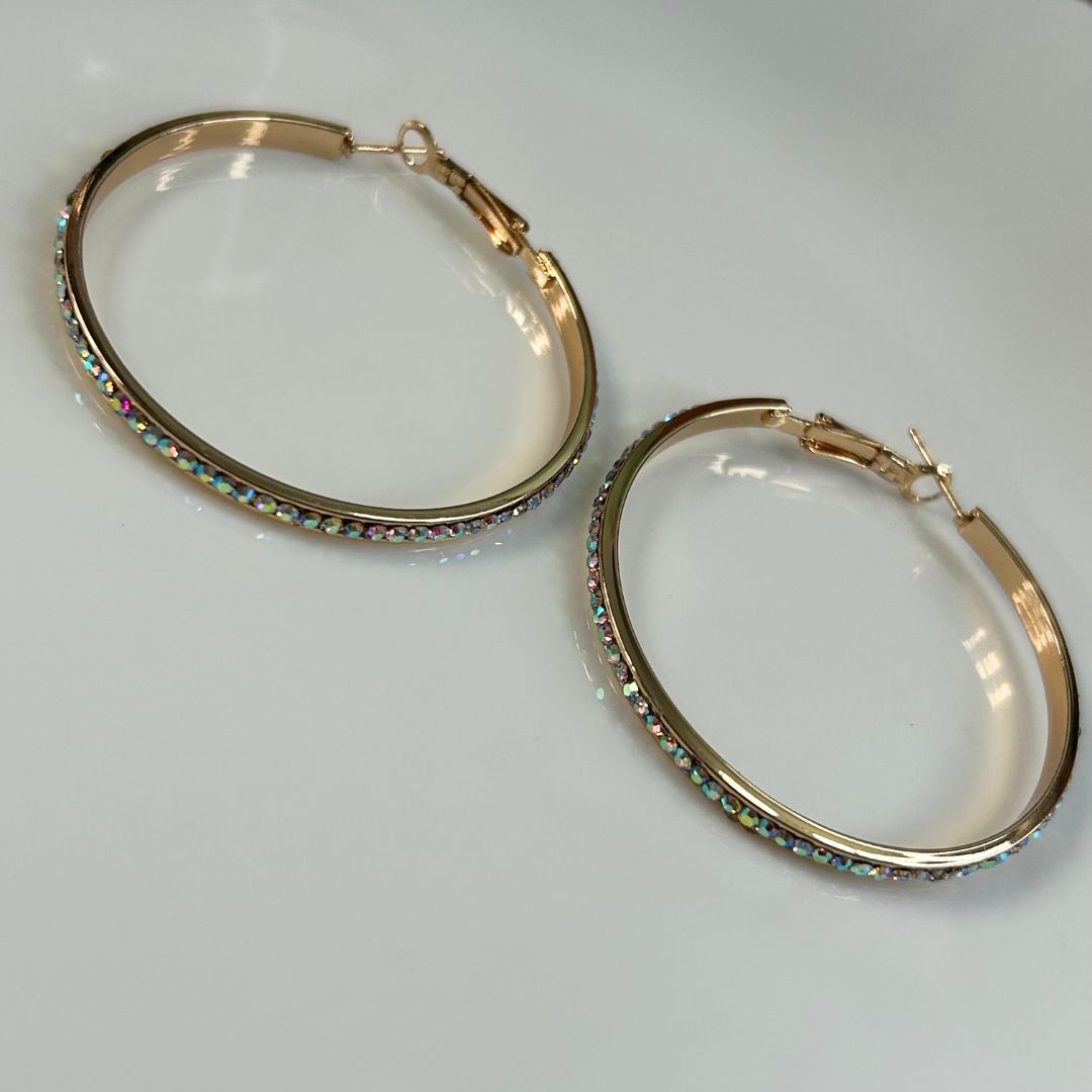 Mia Golden Hoops earrings