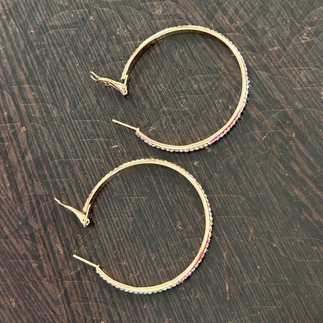 Mia Golden Hoops earrings