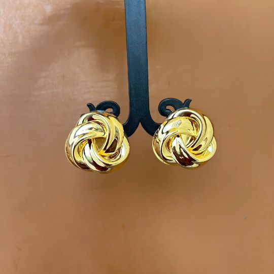 Knotted Designer Stud Earrings