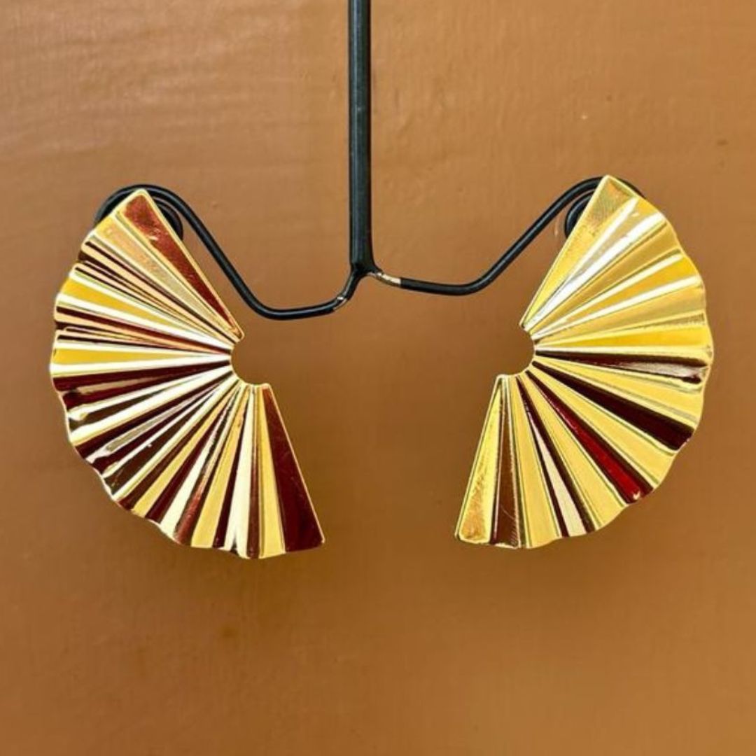 Half Moon Golden Earrings