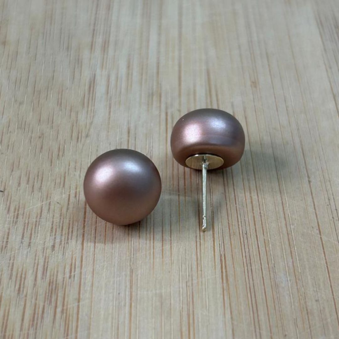 Round Stud Earrings