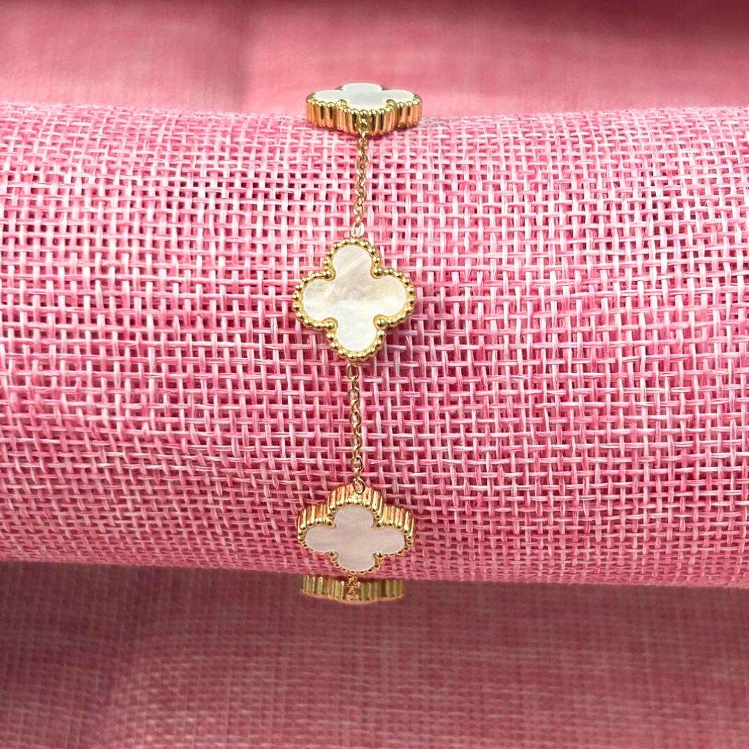 Cleo White Clover - Bracelet