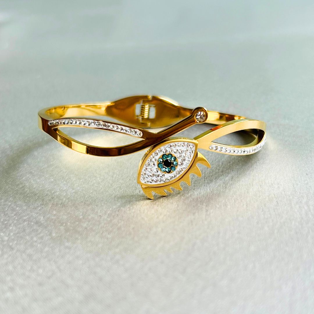 LAIDA Lashed Evil Eye Bangle Bracelet