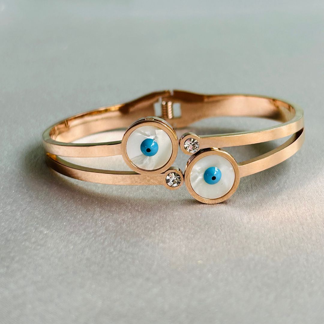 Two Evil Eye - Bangle Bracelet