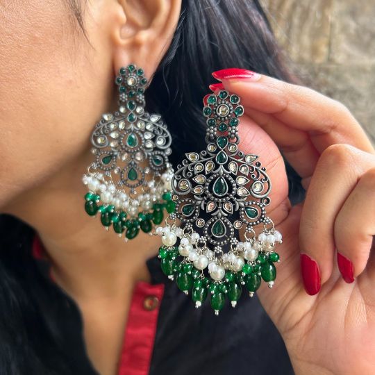 Meera Green Earrings