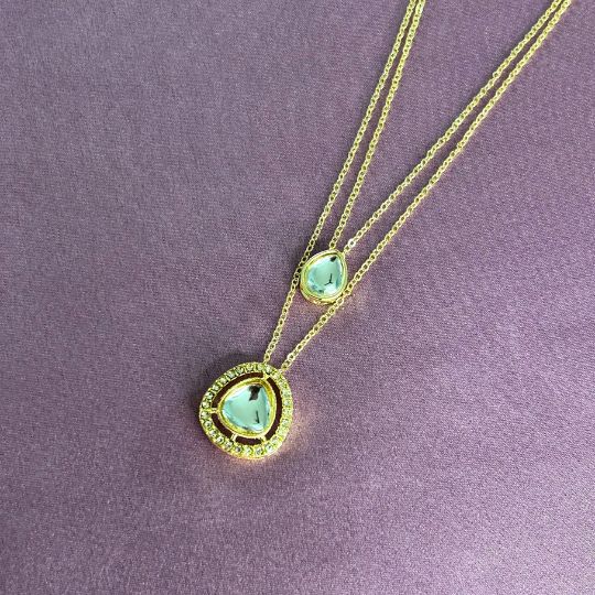 Vani Two layered Kundan Pendant Mala