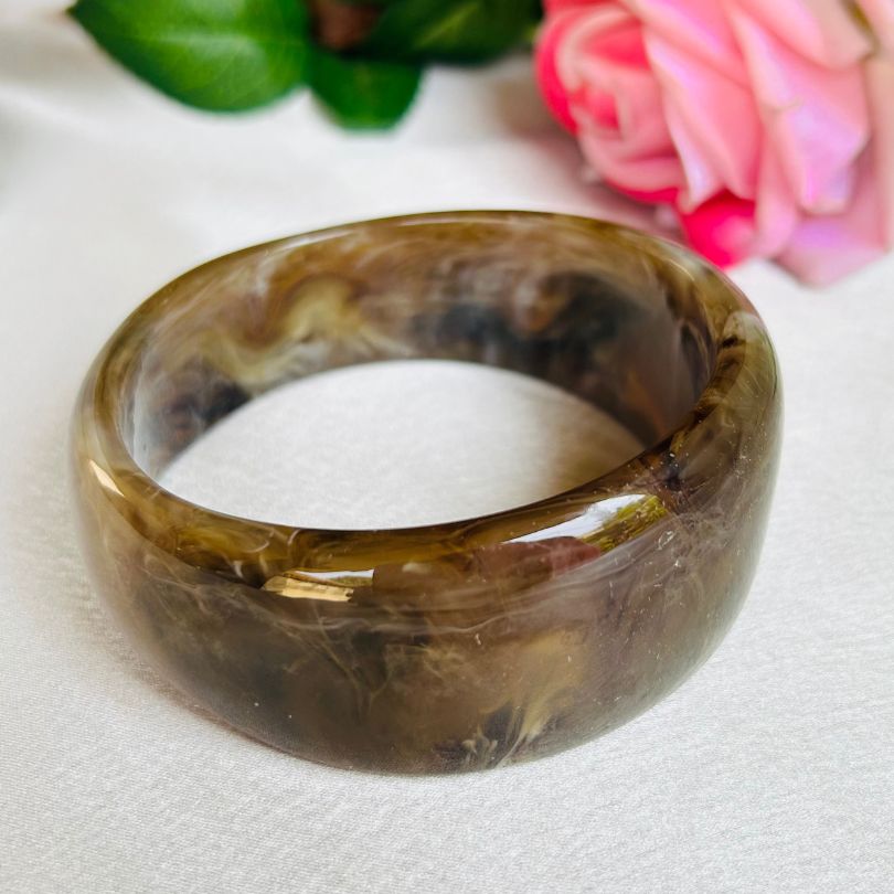Olive Green Resin Bangles