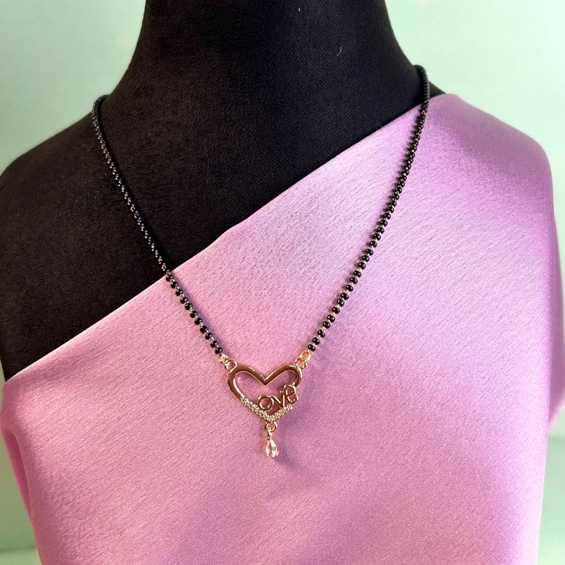 Love Heart American Diamond Mangalsutra