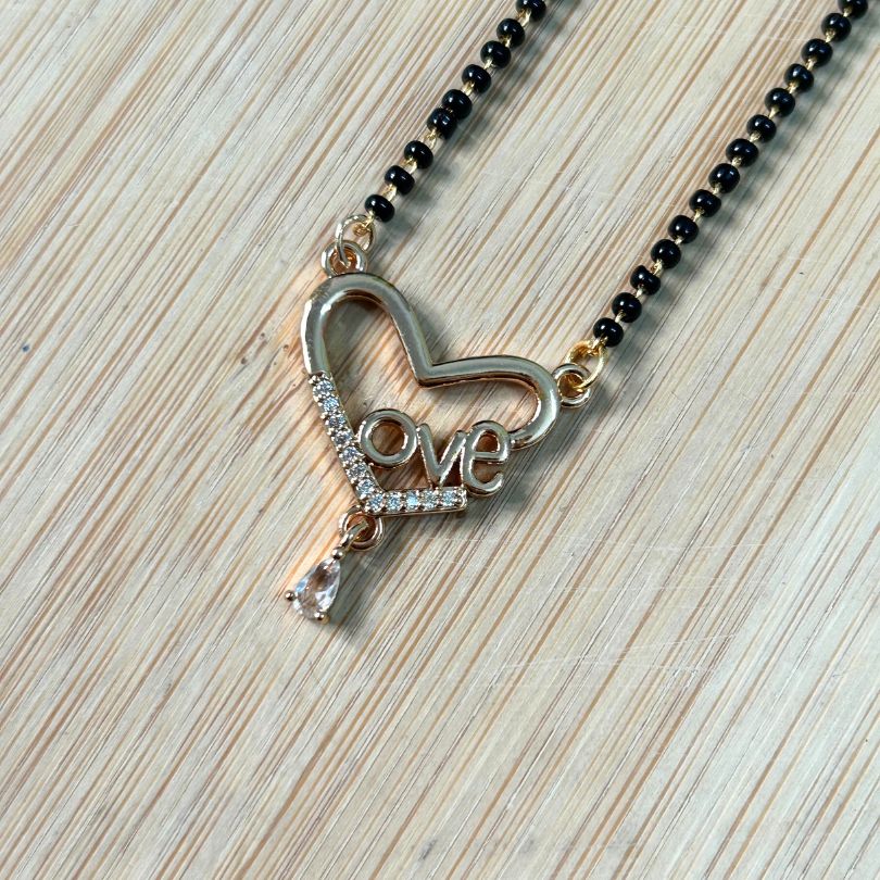 Love Heart American Diamond Mangalsutra