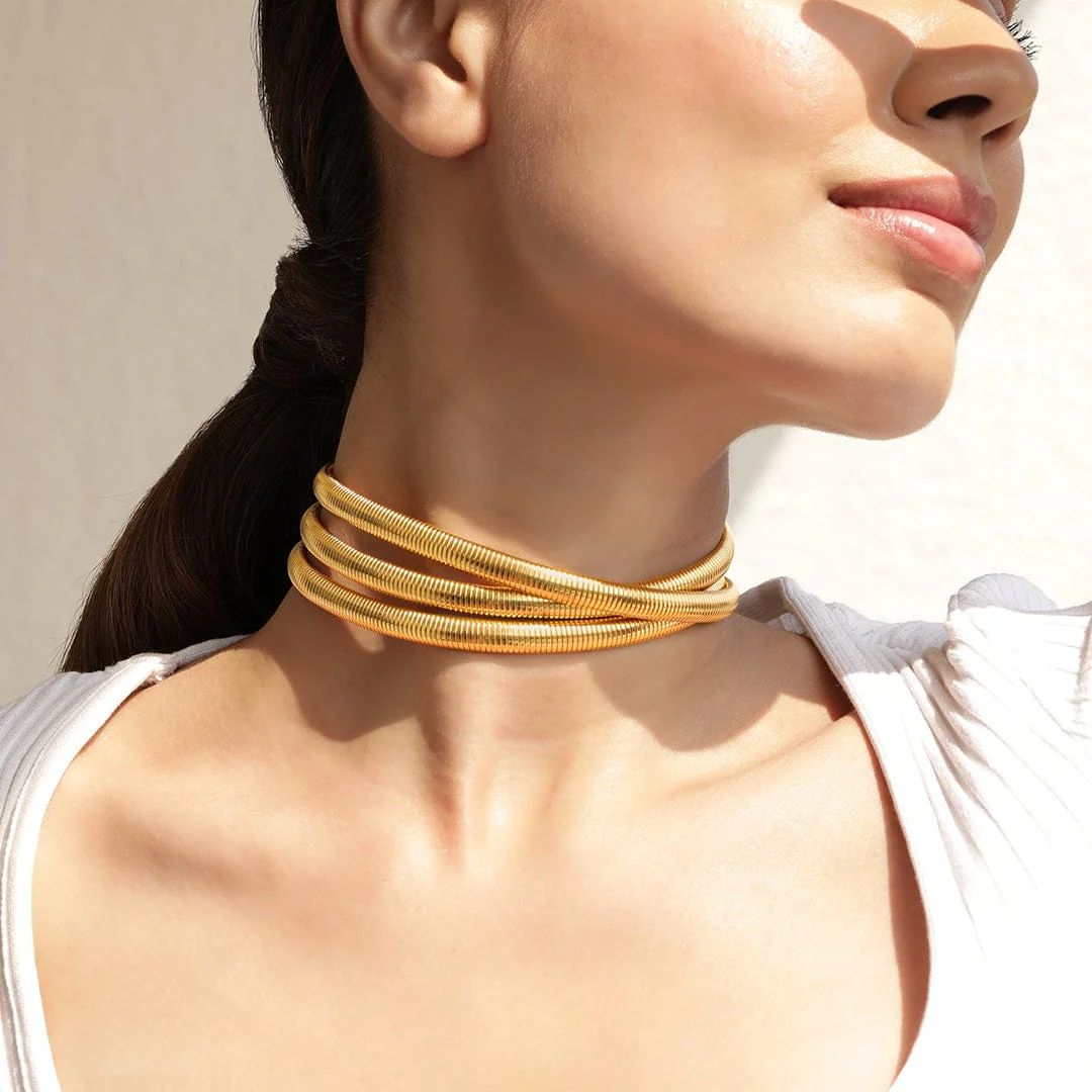 Gold Twisted Choker