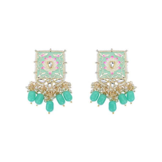 Sea Green Meenakari Choker Set