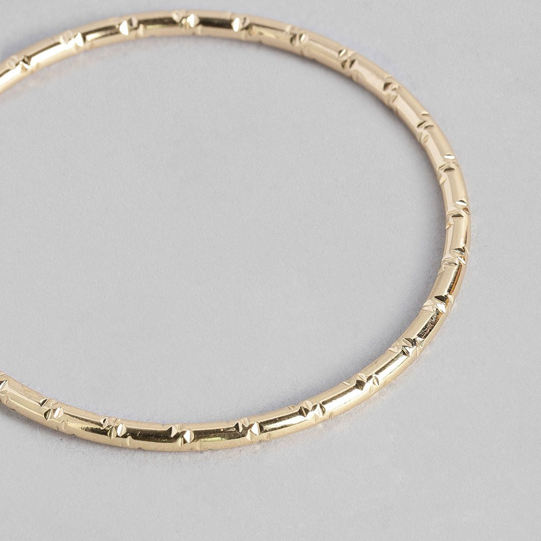 Gold-Plated Circular Hoop Earrings