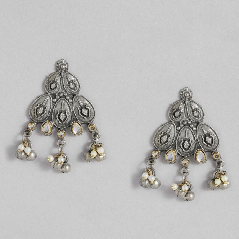 Laida Women Silver-Plated Artificial Stones & Beads-Studded Jewellery Set