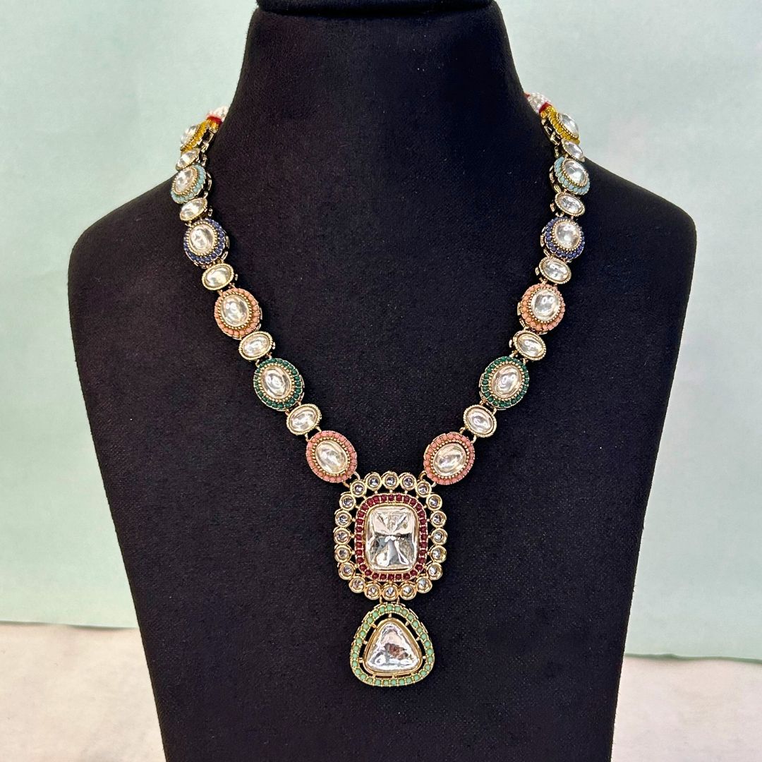 Sitara Kundan Multi-Colored Necklace Set