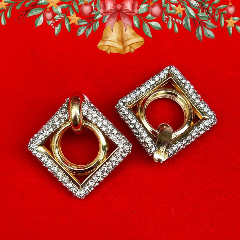 Bling Rhombus Earrings