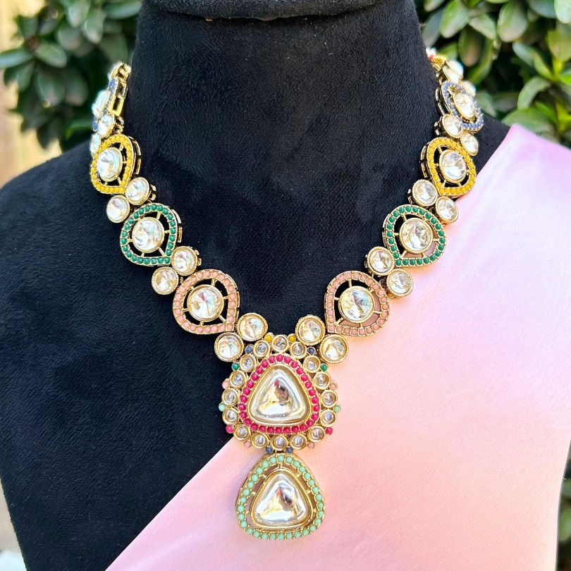 Yamini Kundan Multi-Colored Necklace Set