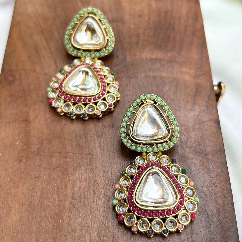Yamini Kundan Multi-Colored Necklace Set
