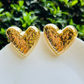 Heart Golden Earrings