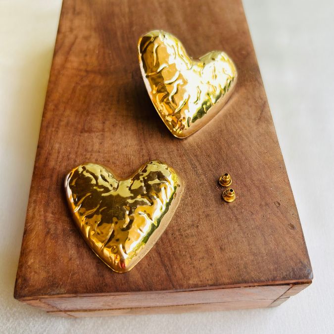 Heart Golden Earrings