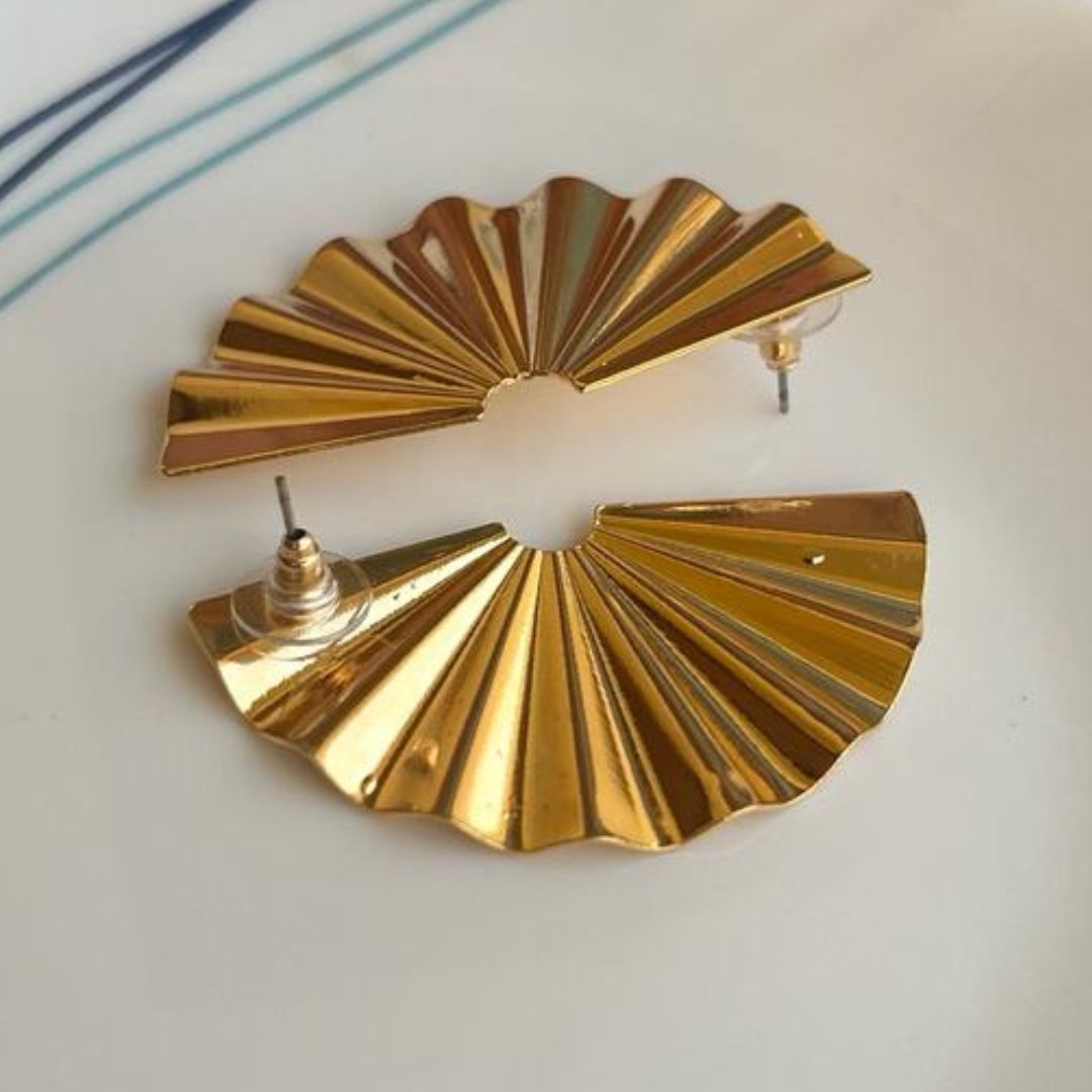 Half Moon Golden Earrings