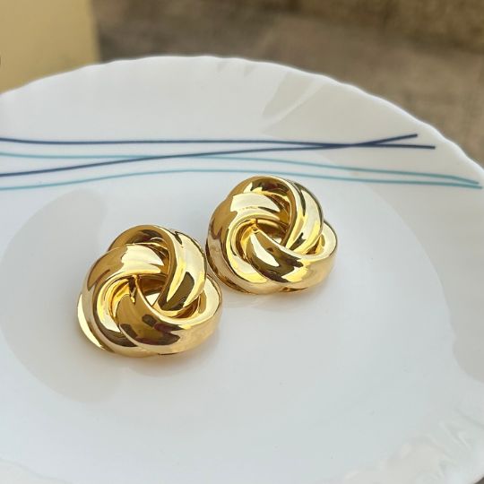 Knotted Designer Stud Earrings