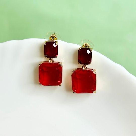 Mallow Square Earrings