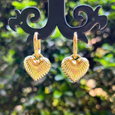 Heart Golden Hoop Earrings