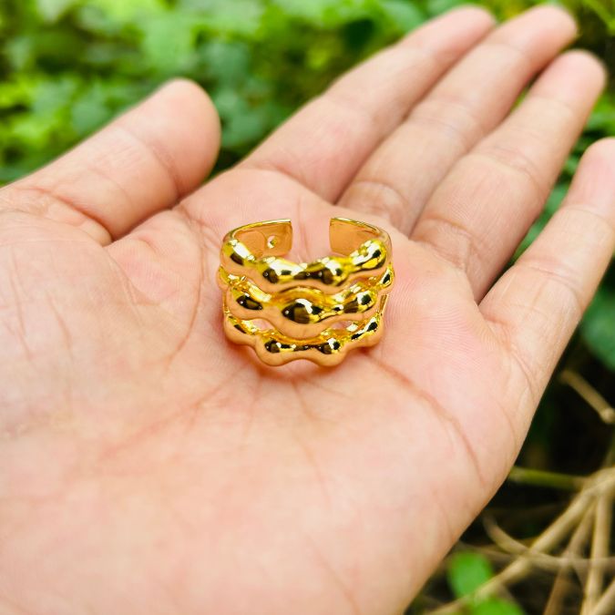 Layered Statement Finger Ring
