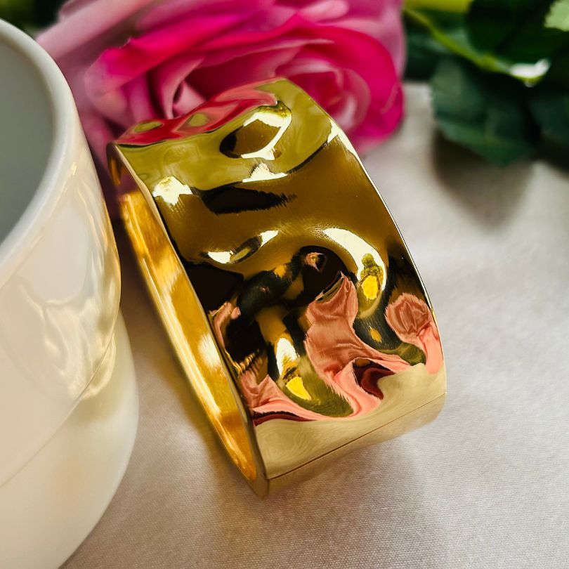 Rough Golden Cuff / Kada