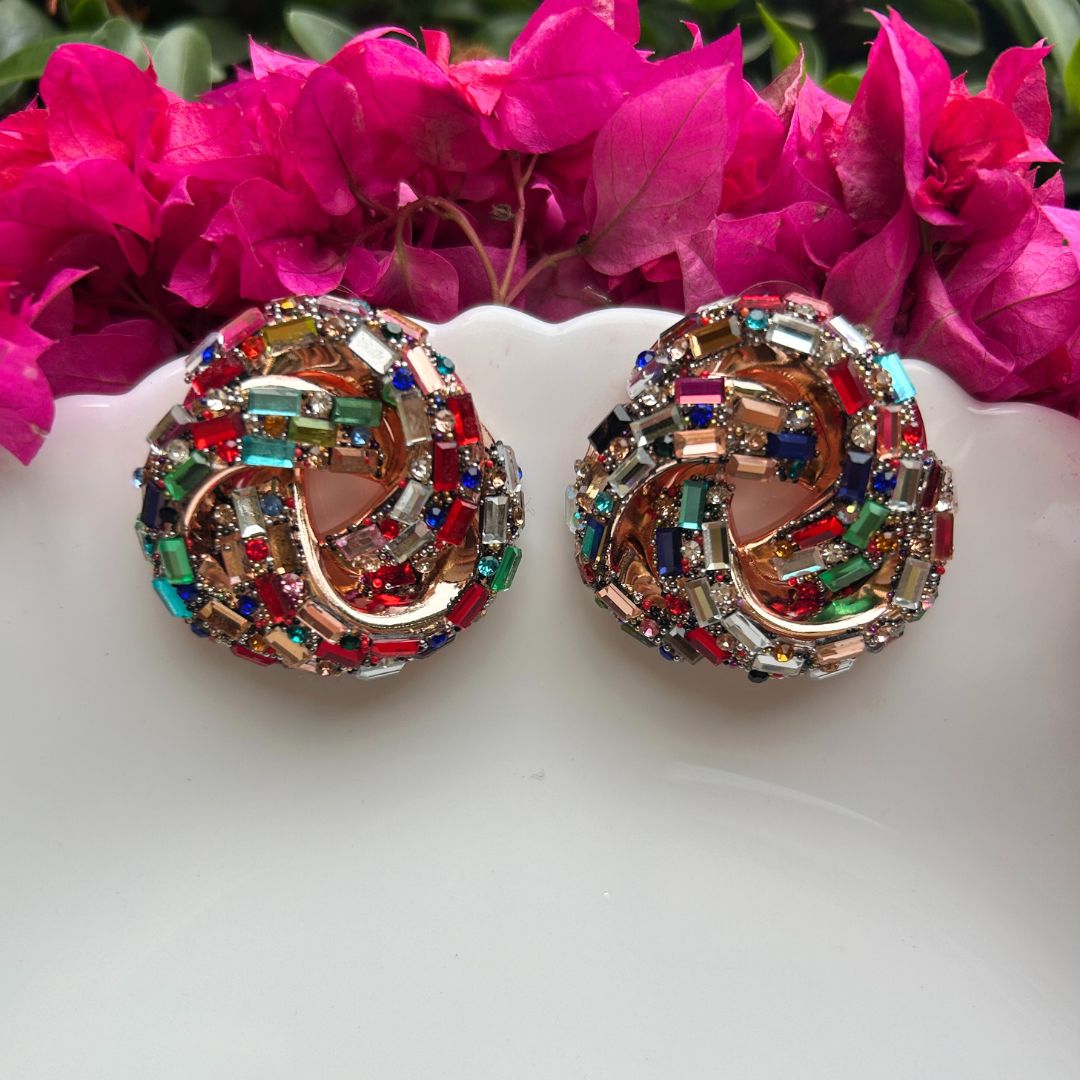 Bling Blogger Multi Knot Statement Studs