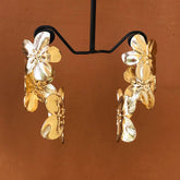 Chakra Flower Golden Earrings