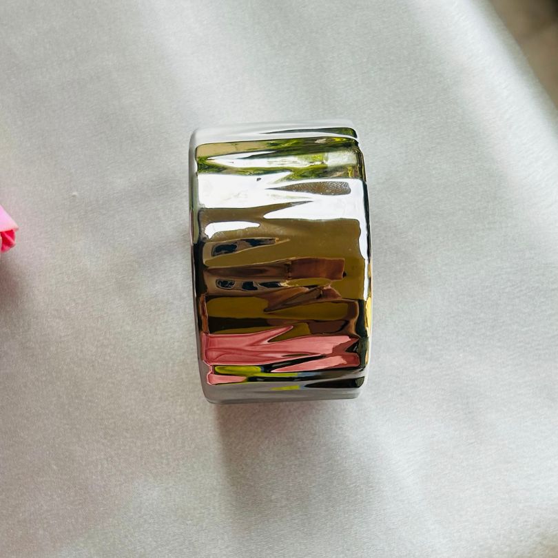 Silver Openable Kada/Cuff - Broad