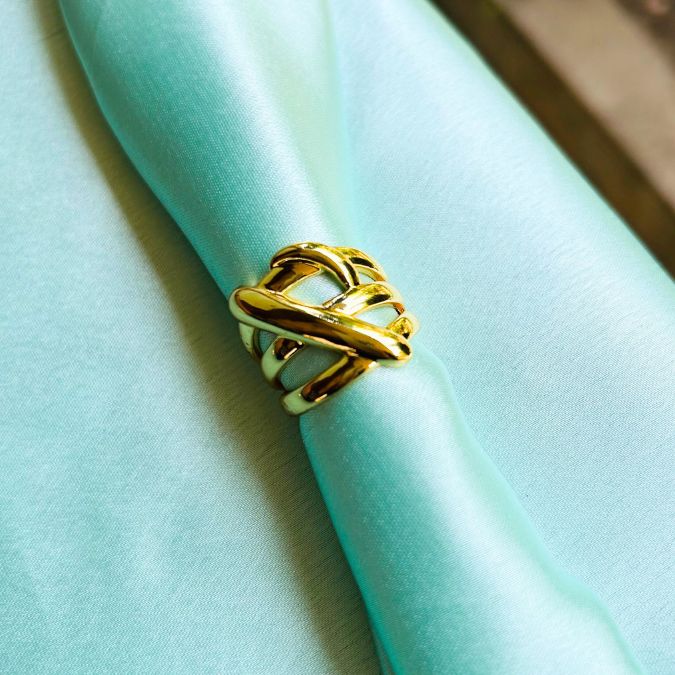Layered Cross Finger Ring
