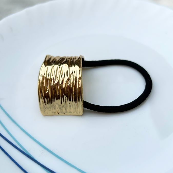 Structured Half Round Stainless Steel Rubber Band