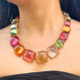 Maya Multicolor Statement Necklace