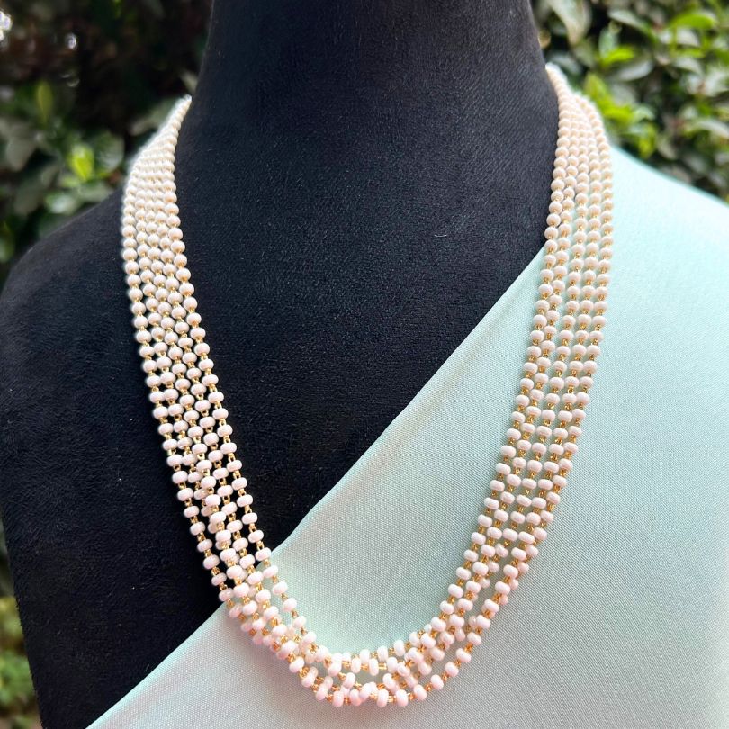 Five Layered Pearl Mala (18 in)