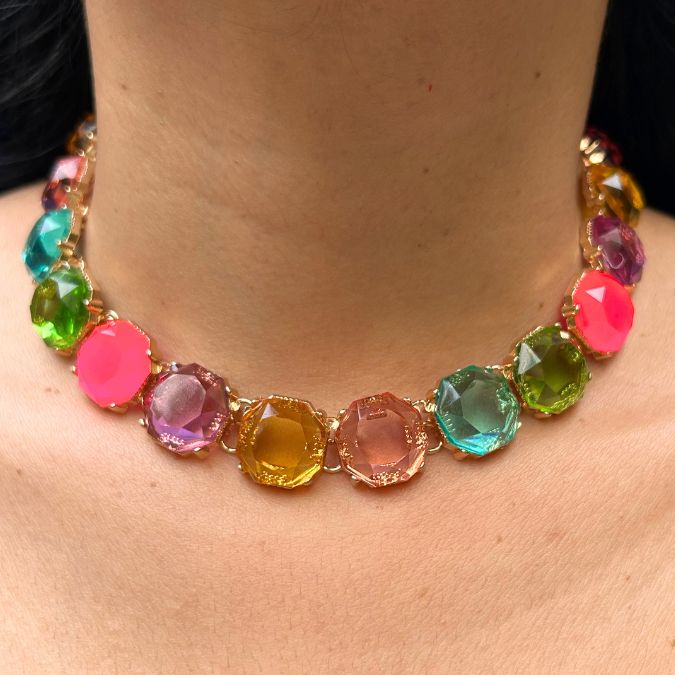 Mais Multicolor Statement Necklace