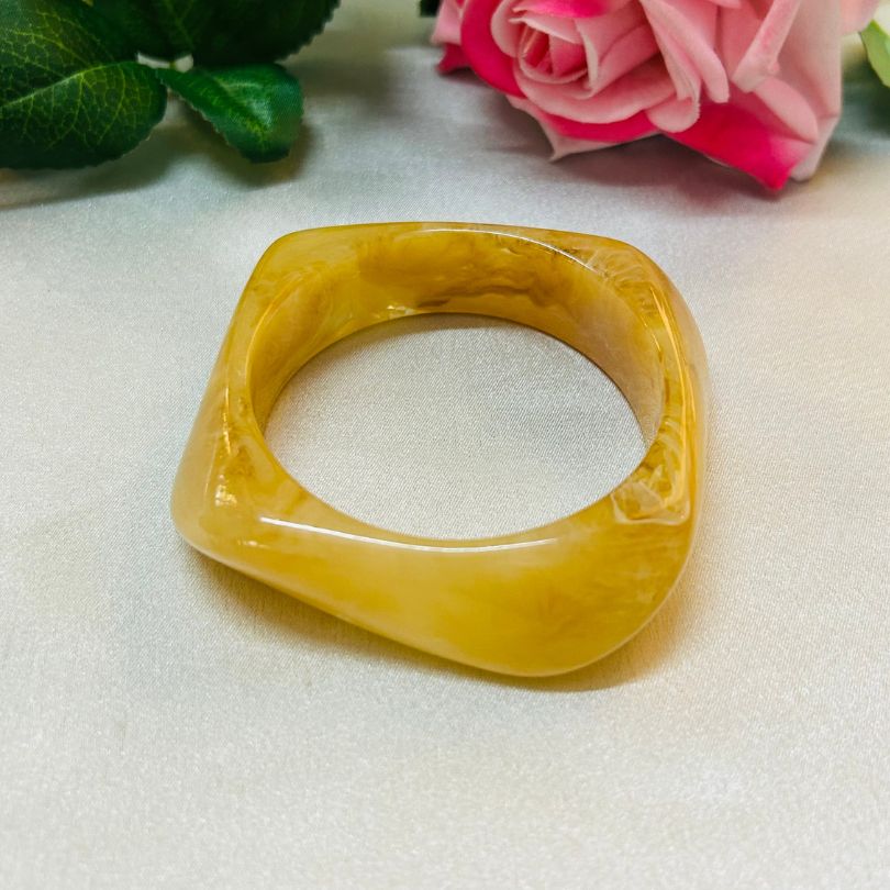 Yellow Resin Bangles