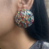 Bling Blogger Multi Stud Earrings - Big