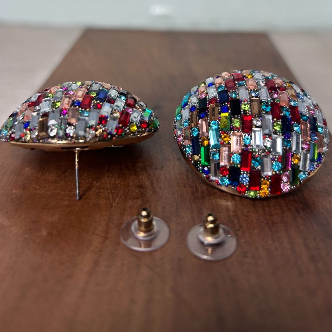 Bling Blogger Multi Stud Earrings - Big