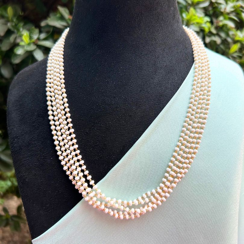 Five Layered Pearl Mala (18 in)