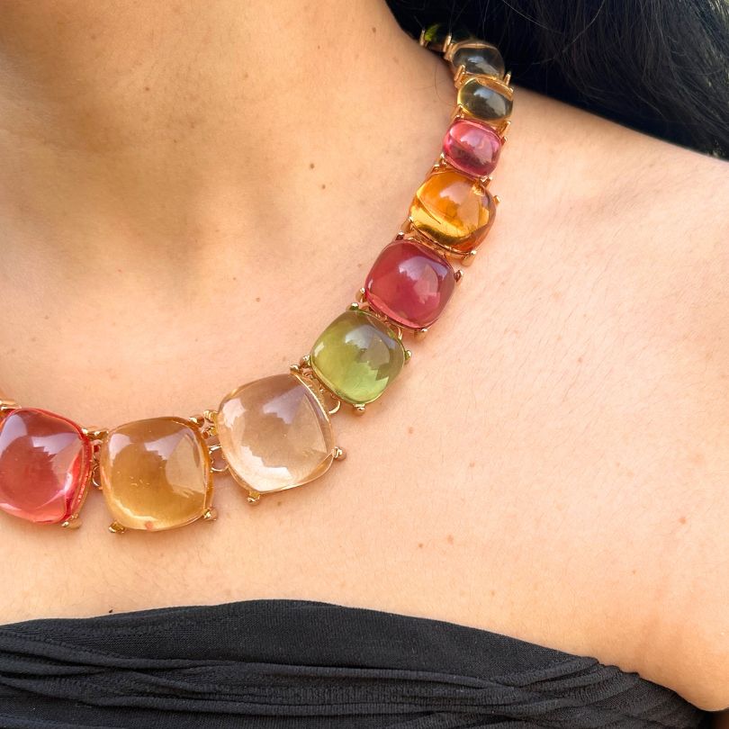 Maya Multicolor Statement Necklace
