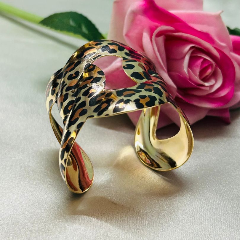 Animal Print Structured Cuff