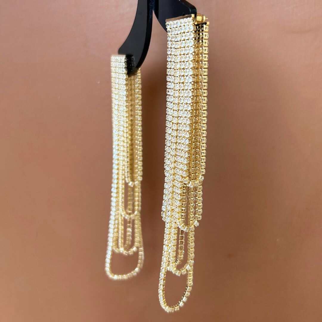 Boti Golden Party Earrings