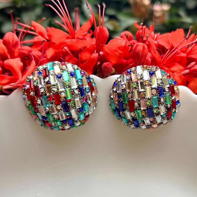 Bling Blogger Stud Earrings - Small