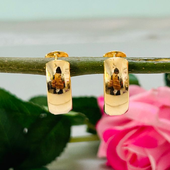 Golden Small Hoop Earrings