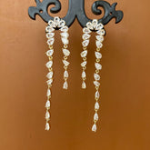 Bling Blogger White American Diamond Earrings