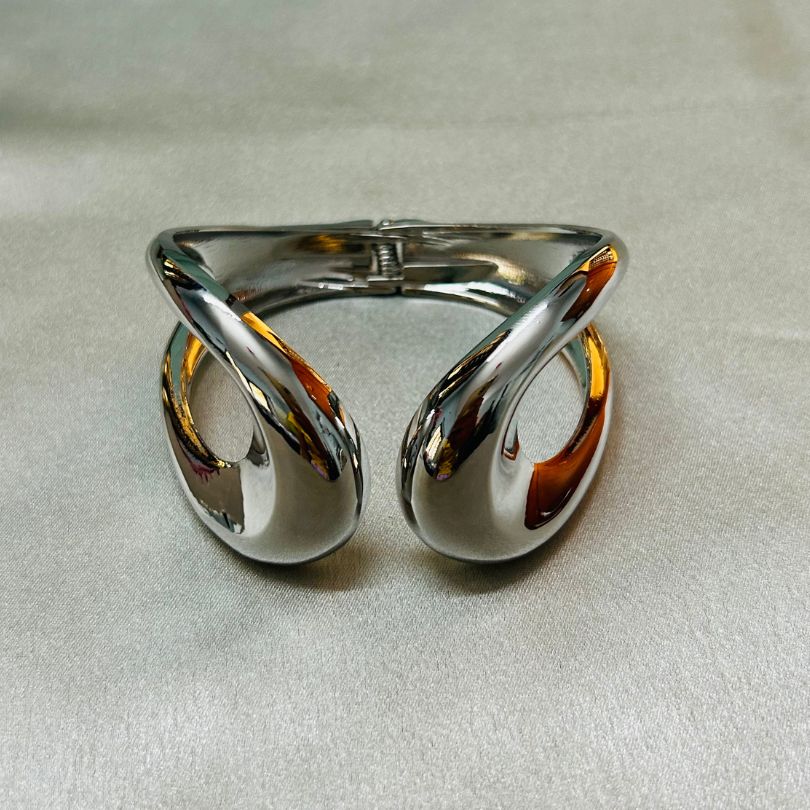 Silver Charm Openable Kada/Cuff