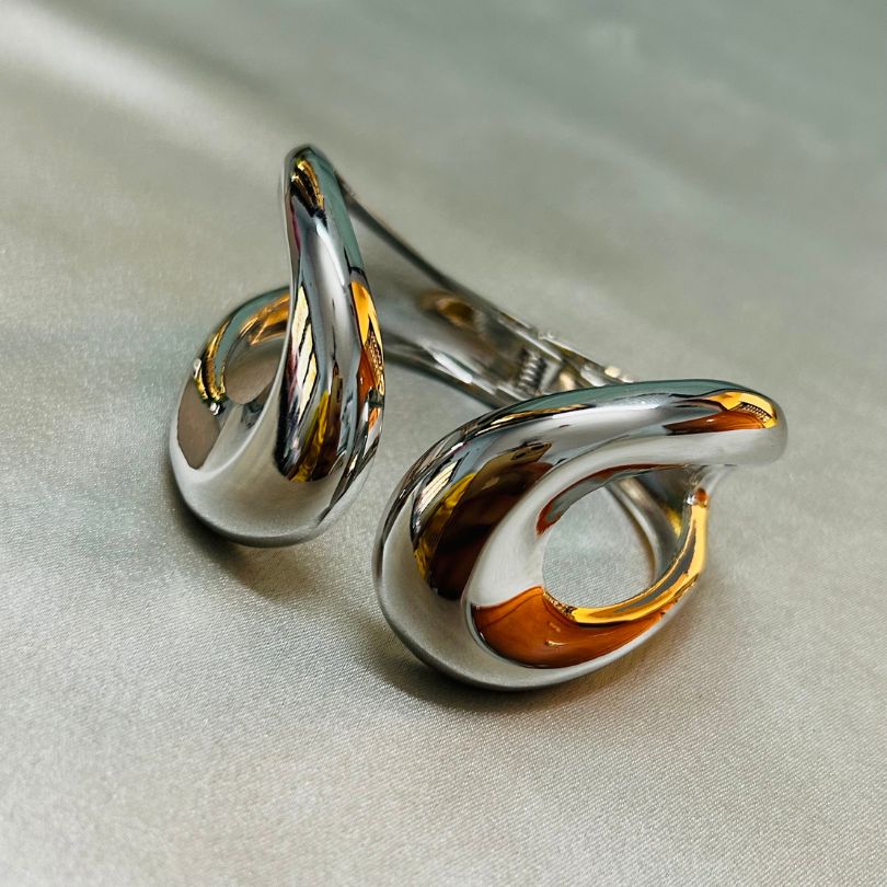 Silver Charm Openable Kada/Cuff