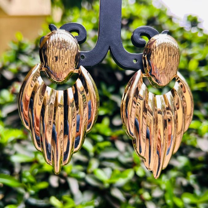 Metallic Leaf Earring